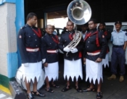 Blasmusiker auf Fidschi
